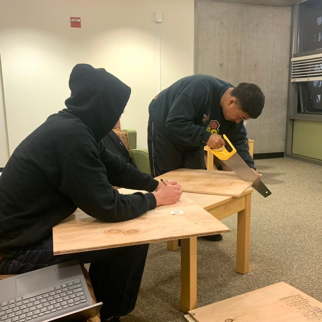 Brewista team member working during week 1